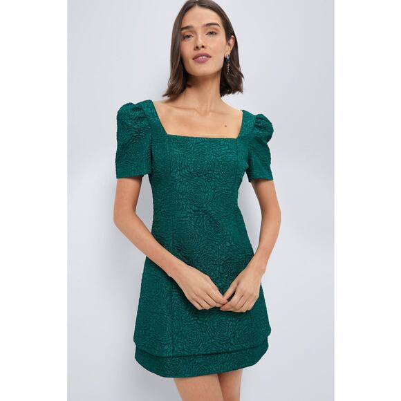 HYACINTH HOUSE Emerald Green Juliana Mini Dress Size M NWT - Picture 1 of 8